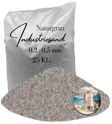 Quarzsand grau 0,2-0,5 mm 25 kg - ideal für Epoxidharz und feine Kunstharzsysteme