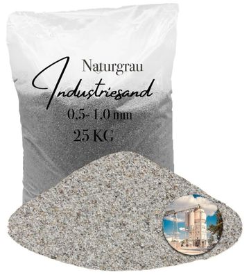 Quarzsand grau 0,5-1,0 mm 25 kg - für Kunstharzbeschichtungen & Epoxidharzsysteme
