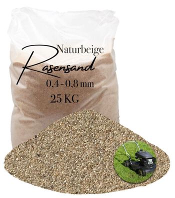 Rasensand Gartensand 25 kg Quarzsand für Rasenerde Bodenverbesserung