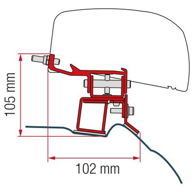 Kit Mercedes V-Klasse Markisenadapter F40