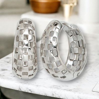 Creolen 925 Sterling Silber Ohrringe Silberohrringe Silbercreolen