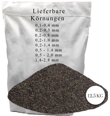 Strahlmittel 12,5 kg Kontrasil Schlacke grau zum Sandstrahlen