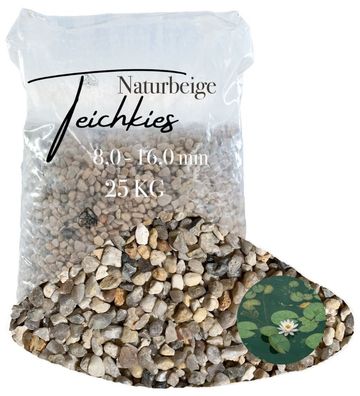 Teichkies Naturbeige 8,0-16,0 mm 25 KG