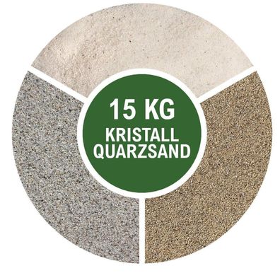 Terrariensand Terrariumsand 15 kg Bodengrund Kristallquarzsand Natursand Quarzsand