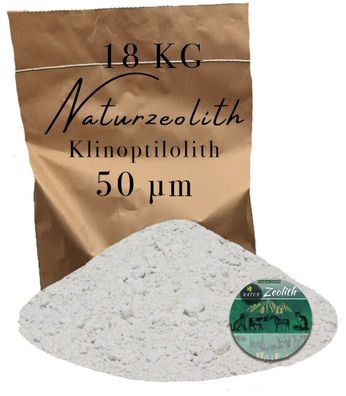 Zeolith 18kg Zeolithpulver Phosphatbinder Zeolite Zeoliet Filtermaterial 0-50 µm