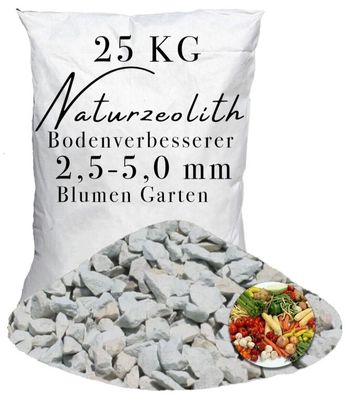 Zeolith 2,5-5,0 mm: Natürlicher Bodenverbesserer für kräftige Pflanzen im Garten