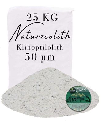 Zeolith 25kg Zeolithpulver Phosphatbinder Zeolite Zeoliet Filtermaterial 0-50 µm