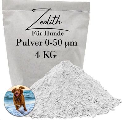 Zeolith Pulver 50 µm 4 kg - Klinoptilolith naturrein für Futtertechnik & Umwelt