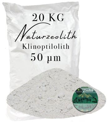 Zeolithpulver 0-50 µm - 20 kg Aktivpulver für Filter & Phosphatbindung