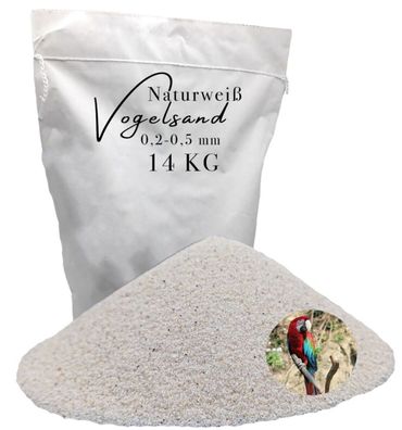 Vogelsand Weiß 14 kg 0,2-0,5 mm