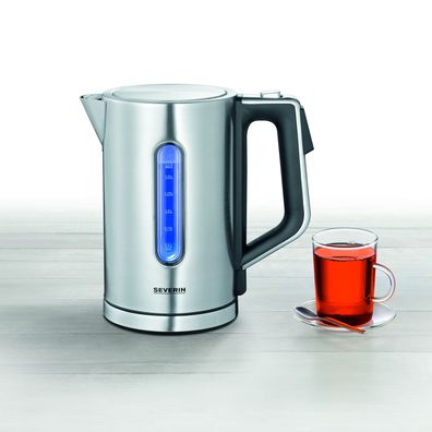 Severin 3418000 Wasserkocher 1,7 l 3000 W Schwarz, Edelstahl