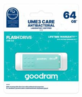 Goodram UME3 USB-Stick 64 GB USB Typ-A 3.2 Gen 1 (3.1 Gen 1) Türkis