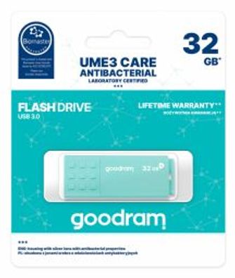 Goodram UME3 USB-Stick 32 GB USB Typ-A 3.2 Gen 1 (3.1 Gen 1) Türkis