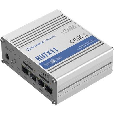 Teltonika RUTX11 WLAN-Router Gigabit Ethernet Dualband (2,4 GHz/5 GHz) 4G Grau