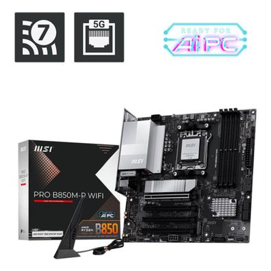 MSI Pro B850M-P Wifi, (B850, M5, ATX, DR5)