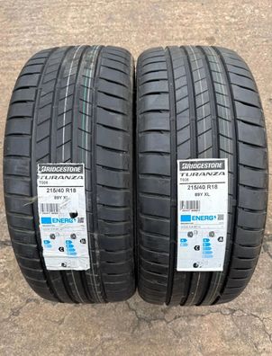 2x Sommerreifen 215/40 R18 89Y XL Bridgestone Turanza T005 DOT21 NEU