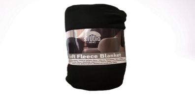 Soft Fleece Decken Schwarz ( 5 Sorten )