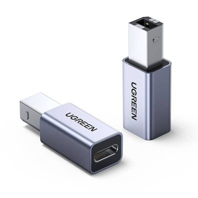 Ugreen USB Typ-C auf USB Typ-B Adapter (grau)