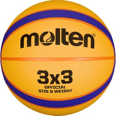 Basketballball 3x3 Training MOLTEN B33T2000 Gummi Größe 6