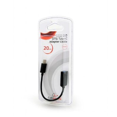 Gembird AB-OTG-CMAF2-01 USB 2.0 OTG Typ-C Adapterkabel (CM/AF), Blister
