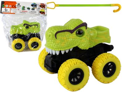 Tyrannosaurus Rex Fahrzeug Friktionsantrieb Grün