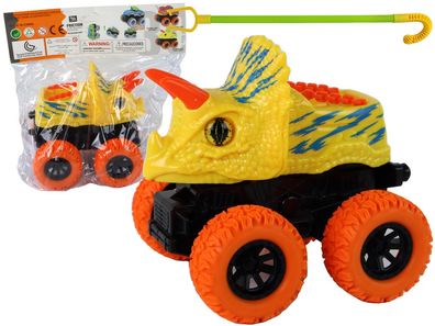 Triceratops Reibungsantrieb Fahrzeug Gelb