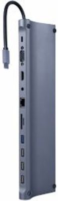Gembird USB Typ-C 11-in-1-Dockingstation