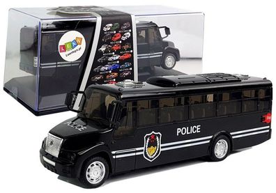Schwarze Federfahrlichter für Polizeibusse