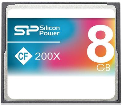 Silicon Power Speicherkarte CF 8GB 200x
