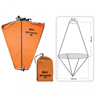 Anker - Fallschirm für Schiffe AKARA ANC 001-XL, Abmessungen 40\140x140
