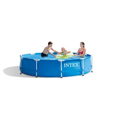 Intex 28200NP Aufstellpool Rahmenpool Rund 4485 l Blau