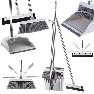 KADAX Reinigungsset 3in1 für Boden, Kehrgarnitur, Handfeger, Stabiles