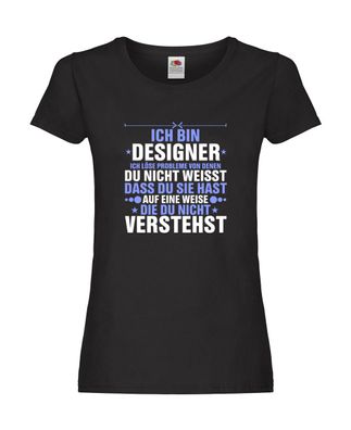Löse Probleme: Designer Beruf | Mode Damen Shirt Schwarz