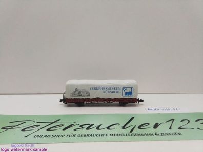 Arnold N DC 4478-51 Rungenwagen mit Plane "Verkehrsmuseum" / Kbs442 / DB