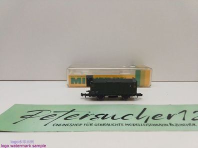 Minitrix N DC 51 3208 00 gedeckter Güterwagen m Bremserhaus / Gm / DRG