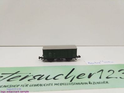 Minitrix N DC 51 3516 00 gedeckter Güterwagen "Werkstattwagen" / G 10 / DB