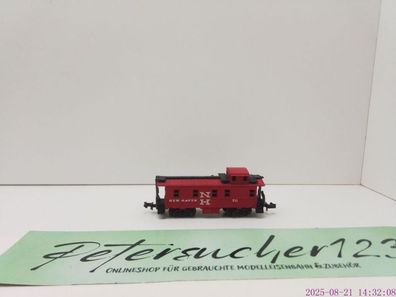 Minitrix N DC Güterzug Begleitwagen / Z11 / US Bauart / New Haven / rot