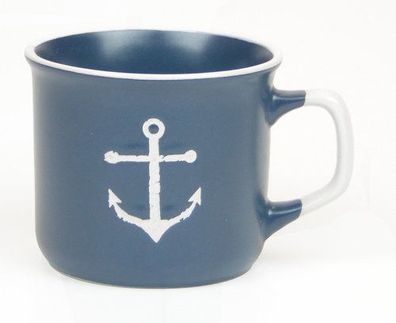 Tasse Anker in blau