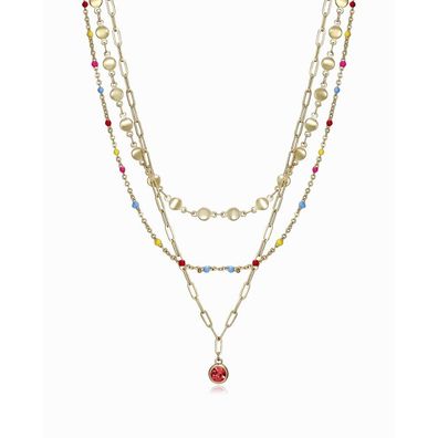 Jedineèný pozlacený náhrdelník Kiss 15132C01012