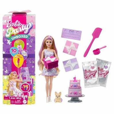 Barbie Party Unboxed Haustier-Geburtstagsserie Puppe und Accessoires