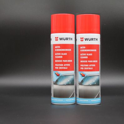 2 er Set - AKTIV-Scheibenreiniger von WÜRTH - Reinigungsaktiver Schaum