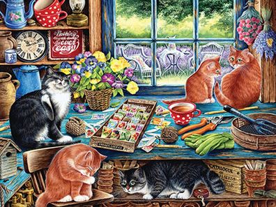 Katzen im Gartenhaus XL Teile