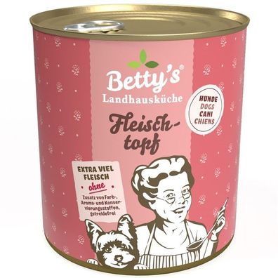 Bettys Landhausküche Dose für Hund - Fleischtopf 12 x 800g