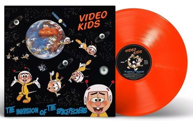 Video Kids - 1984"The Invasion Of The Spacepeckers" (LP, Orange Vinyl, Collector´s )