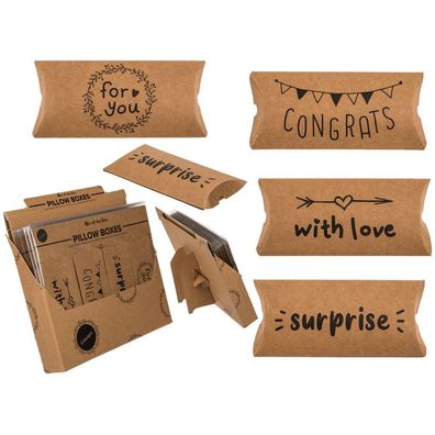OOTB Kraftpapier-Kissenschachteln For you Congrats