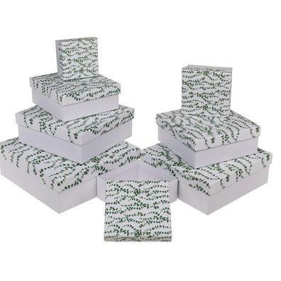 OOTB Weiße Geschenkkartonage Eukalyptus