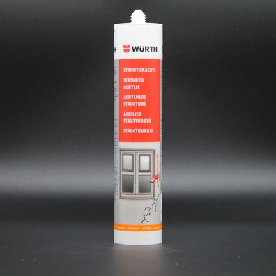 Strukturacryl WÜRTH -Speziell für die Reparatur von Rissen
