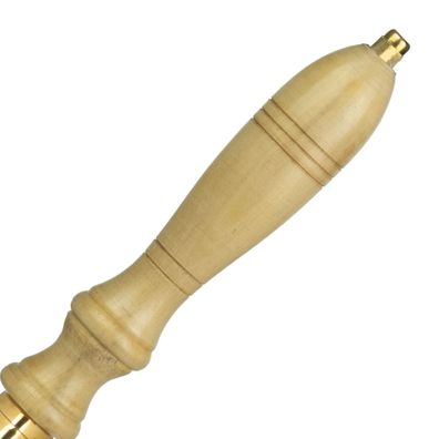 Tischglocke Messing mit Holzgriff 29 x 11,5 x 11,5 cm - Handglocke Retro Design