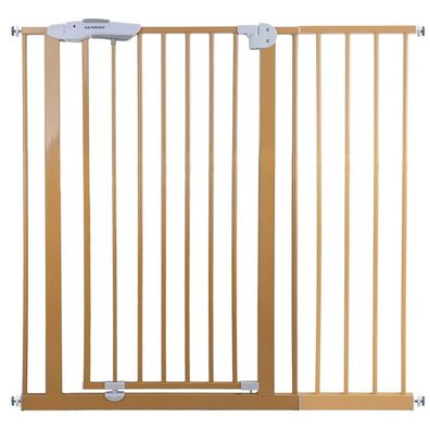 Absperrgitter Treppenschutzgitter beige für 105-135cm Durchgang 110cm Hoch