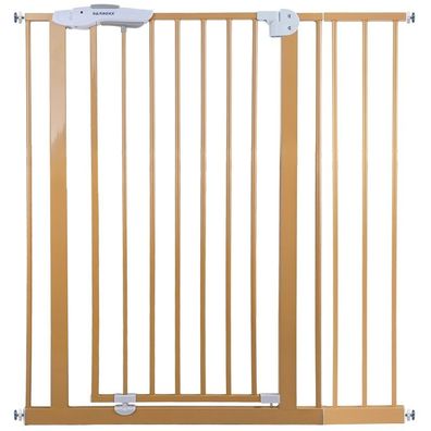 Absperrgitter Treppenschutzgitter beige für 95-105cm Durchgang 110cm Hoch